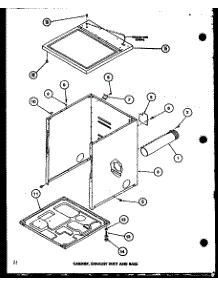 Cabinet (Le2802 / P7804815w) (Lg2812 / P7804816w) (Le2902 / P7804817w) (Lg2912 / P7804818w) (Le9002 / P7804813w) (Lg9012 / P7804814w) parts for Amana Dryer LG2812/P7804816W from AppliancePartsPros.com