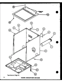 Cabinet parts for Amana Dryer LG2812/P7804824W from AppliancePartsPros.com