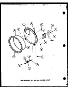 Rear Bulkhead parts for Amana Dryer LG3812W/P1122701WW from AppliancePartsPros.com