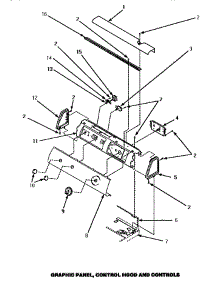 Graphic Panel, Control Hood & Controls parts for Amana Dryer LG4309L/P1163504WL from AppliancePartsPros.com