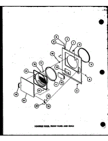 Loading Door parts for Amana Dryer LGD951/P7804812W from AppliancePartsPros.com