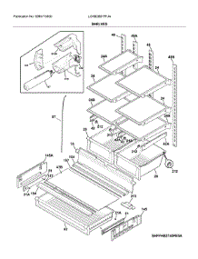 Shelves parts for Frigidaire Bottom-Mount Refrigerator LGHB2867PFJA from AppliancePartsPros.com
