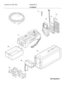 Ice Maker parts for Frigidaire Bottom-Mount Refrigerator LGHB2867PFJA from AppliancePartsPros.com