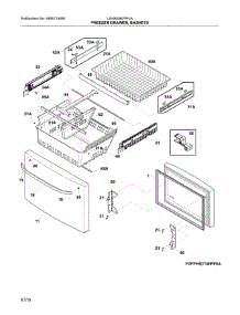 Freezer Door parts for Frigidaire Bottom-Mount Refrigerator LGHB2867PFJA from AppliancePartsPros.com
