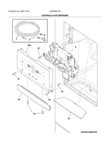 Dispenser parts for Frigidaire Bottom-Mount Refrigerator LGHB2869TF6 from AppliancePartsPros.com