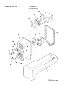 Container parts for Frigidaire Bottom-Mount Refrigerator LGHB2869TF6 from AppliancePartsPros.com