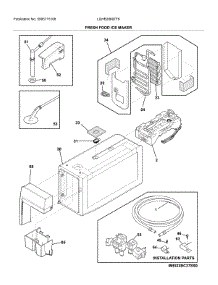 Fresh Food Ice Maker parts for Frigidaire Bottom-Mount Refrigerator LGHB2869TF6 from AppliancePartsPros.com