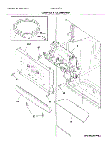 Dispenser parts for Frigidaire Bottom-Mount Refrigerator LGHB2869TF7 from AppliancePartsPros.com