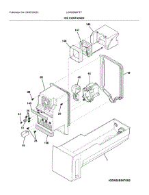 Container parts for Frigidaire Bottom-Mount Refrigerator LGHB2869TF7 from AppliancePartsPros.com