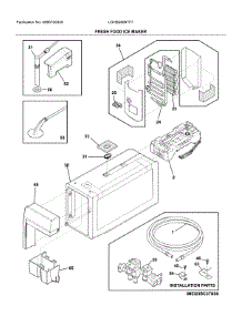 Fresh Food Ice Maker parts for Frigidaire Bottom-Mount Refrigerator LGHB2869TF7 from AppliancePartsPros.com