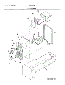 Container parts for Frigidaire Bottom-Mount Refrigerator LGHB2869TF8 from AppliancePartsPros.com