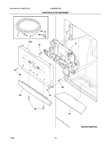Controls & Ice Dispenser parts for Frigidaire Bottom-Mount Refrigerator LGHB2869TF9 from AppliancePartsPros.com