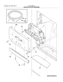 Dispenser parts for Frigidaire Bottom-Mount Refrigerator LGHD2369TF7 from AppliancePartsPros.com