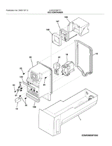 Container parts for Frigidaire Bottom-Mount Refrigerator LGHD2369TF7 from AppliancePartsPros.com