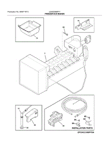 Freezer Ice Maker parts for Frigidaire Bottom-Mount Refrigerator LGHD2369TF7 from AppliancePartsPros.com
