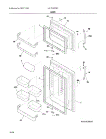Doors parts for Frigidaire Top-Mount Refrigerator LGHT1837NF5 from AppliancePartsPros.com