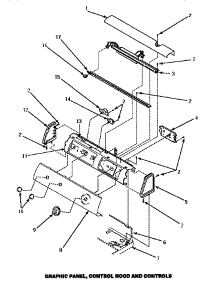 Graphic Panel, Control Hood & Controls parts for Amana Dryer LGM849W/P1176710WW from AppliancePartsPros.com