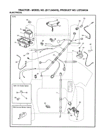 Electrical parts for Husqvarna Front-Engine Lawn Tractor LGT24K54/240470 from AppliancePartsPros.com
