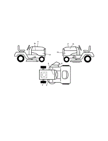 Decals parts for Husqvarna Front-Engine Lawn Tractor LGT24K54/240470 from AppliancePartsPros.com