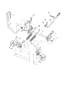 Mower Lift parts for Husqvarna Front-Engine Lawn Tractor LGT24K54/240470 from AppliancePartsPros.com