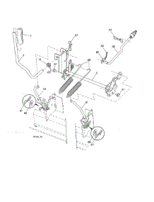Mower Lift parts for Husqvarna Front-Engine Lawn Tractor LGT24K54/240471 from AppliancePartsPros.com