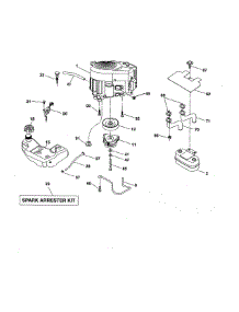 Engine parts for Husqvarna Front-Engine Lawn Tractor LGT24K54/240472 from AppliancePartsPros.com