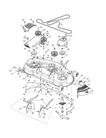 Mower Deck parts for Husqvarna Front-Engine Lawn Tractor LGT2654-96043018300 from AppliancePartsPros.com