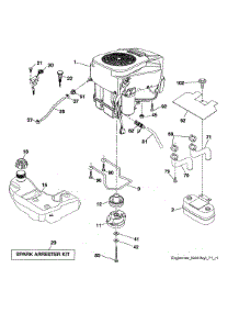 Engine parts for Husqvarna Front-Engine Lawn Tractor LGT48DXL-96043026000 from AppliancePartsPros.com