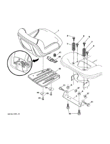 Seat Assembly parts for Husqvarna Front-Engine Lawn Tractor LGT48DXL-96043026000 from AppliancePartsPros.com
