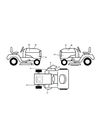 Decals parts for Husqvarna Front-Engine Lawn Tractor LGT48DXL-96043026000 from AppliancePartsPros.com