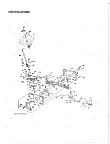 Steering Assembly parts for Husqvarna Front-Engine Lawn Tractor LGT54DXL-96043026100 from AppliancePartsPros.com