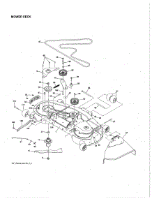 Mower Deck parts for Husqvarna Front-Engine Lawn Tractor LGT54DXL-96043026100 from AppliancePartsPros.com