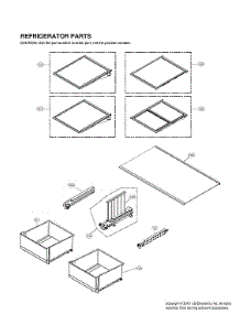 Refrigerator Parts parts for Lg Bottom-Mount Refrigerator LLMXS3006S/00 from AppliancePartsPros.com