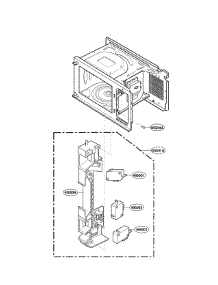 Latch Board Parts parts for Lg Countertop Microwave LMA1560SB from AppliancePartsPros.com