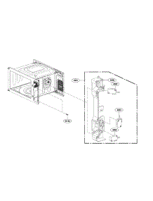 Latch Board Parts parts for Lg Countertop Microwave LMC2075ST/00 from AppliancePartsPros.com