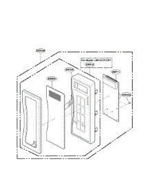 Control Panel Parts parts for Lg Countertop Microwave LMH1017CVST from AppliancePartsPros.com