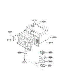 Oven Cavity Parts parts for Lg Countertop Microwave LMH1017CVST from AppliancePartsPros.com