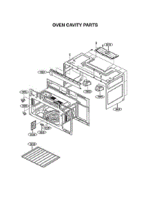 Oven Cavity Parts parts for Lg Microwave/Hood Combo LMHM2237ST/00 from AppliancePartsPros.com
