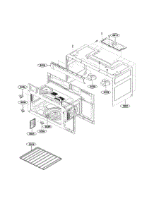 Oven Cavity Parts parts for Lg Microwave/Hood Combo LMHM2237ST/01 from AppliancePartsPros.com