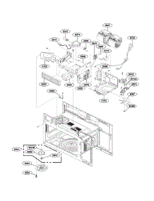 Interior Parts (Ii) parts for Lg Microwave/Hood Combo LMHM2237ST/01 from AppliancePartsPros.com