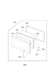 Door Parts parts for Lg Microwave/Hood Combo LMV-1975ST from AppliancePartsPros.com