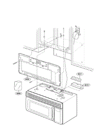 Installation Parts parts for Lg Microwave/Hood Combo LMV-1975ST from AppliancePartsPros.com