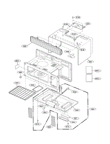 Oven Cavity Parts parts for Lg Microwave/Hood Combo LMV1625B from AppliancePartsPros.com