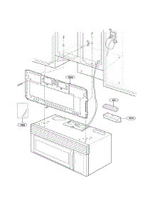 Installation Parts parts for Lg Microwave/Hood Combo LMV1625W from AppliancePartsPros.com