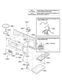 Interior Parts (I) parts for Lg Microwave/Hood Combo LMV1630ST from AppliancePartsPros.com