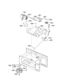 Interior Parts (Ii) parts for Lg Microwave/Hood Combo LMV1630WW from AppliancePartsPros.com