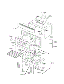 Oven Cavity Parts parts for Lg Microwave/Hood Combo LMV1635SB from AppliancePartsPros.com