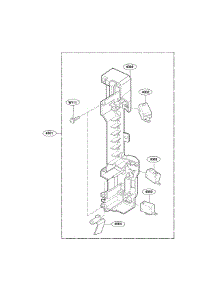 Latch Board Parts parts for Lg Microwave/Hood Combo LMV1635SB from AppliancePartsPros.com