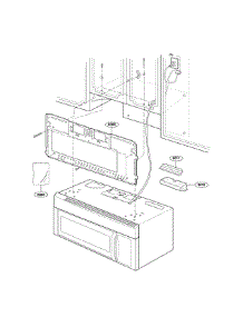 Installation Parts parts for Lg Microwave/Hood Combo LMV1635SB from AppliancePartsPros.com