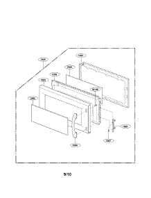 Door Parts parts for Lg Microwave/Hood Combo LMV1635SBQ from AppliancePartsPros.com